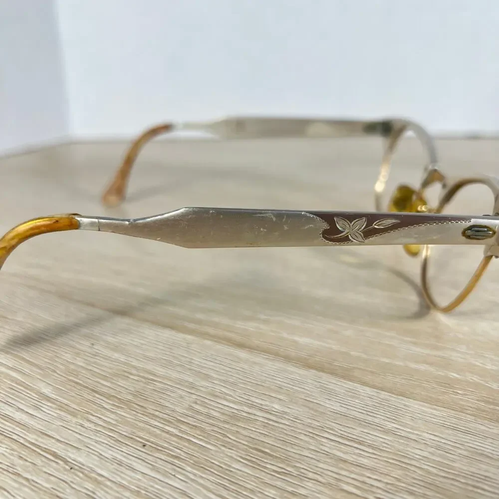 Vintage Artcraft Aluminum 1/10 12K GF Eyeglasses 4 1/4 - 5 1/2 Frames 44-20